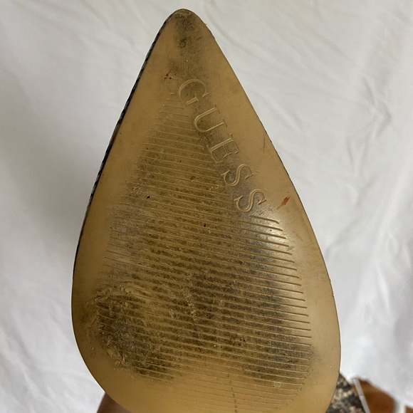 Vintage Guess Snakeskin knee high heels - Picture 5 of 6